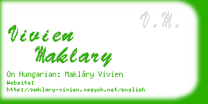 vivien maklary business card