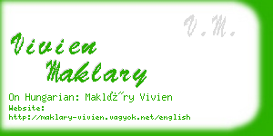 vivien maklary business card